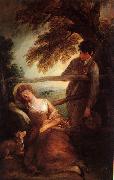 Thomas Gainsborough Haymaker and Sleeping Girl china oil painting reproduction